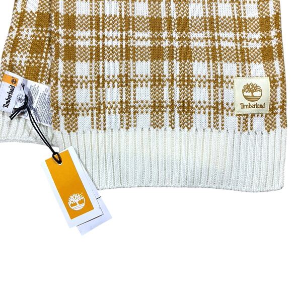 Timberland Plaid Knit Scarf - 10”x64” - Picture 2 of 2